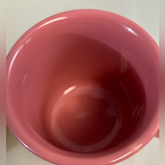Fiesta USA 2 mugs Fiestaware marked on bottom - pink and soft yellow - Picture 5 of 15